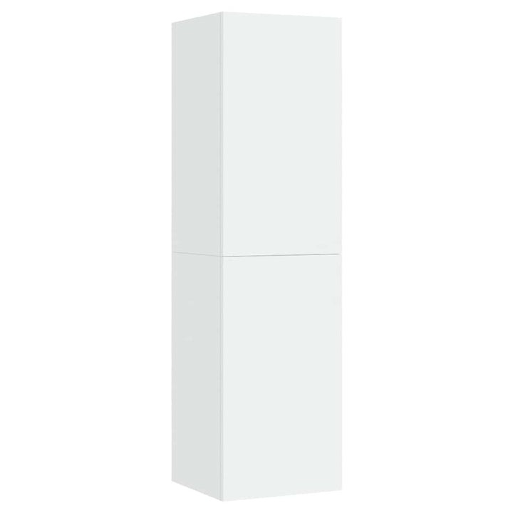 tv-bord 30,5x30x110 cm konstrueret træ hvid