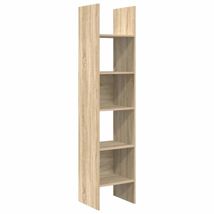 bogreol 40x35x180 cm konstrueret træ sonoma-eg