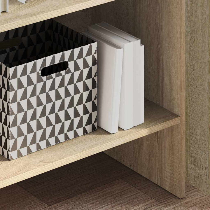 bogreol 60x35x180 cm konstrueret træ sonoma-eg