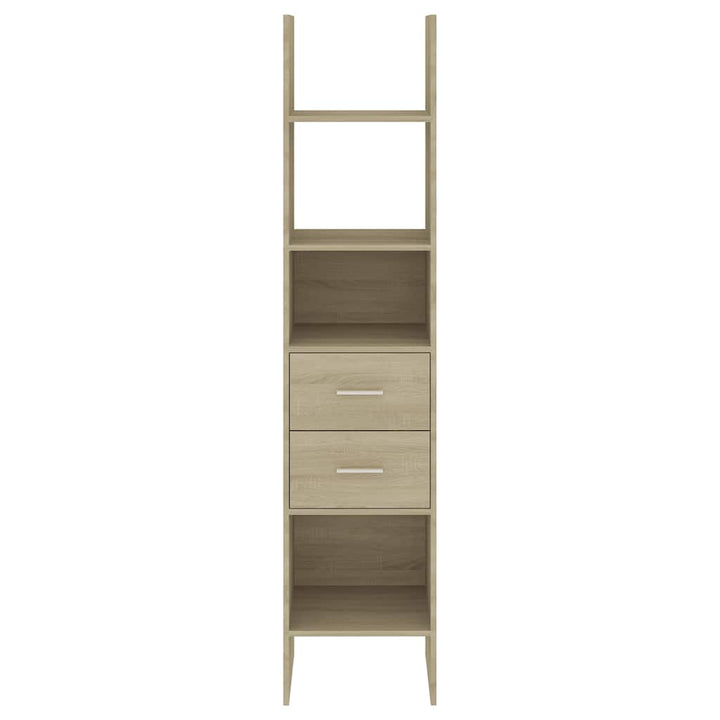 bogreol 40x35x180 cm konstrueret træ sonoma-eg