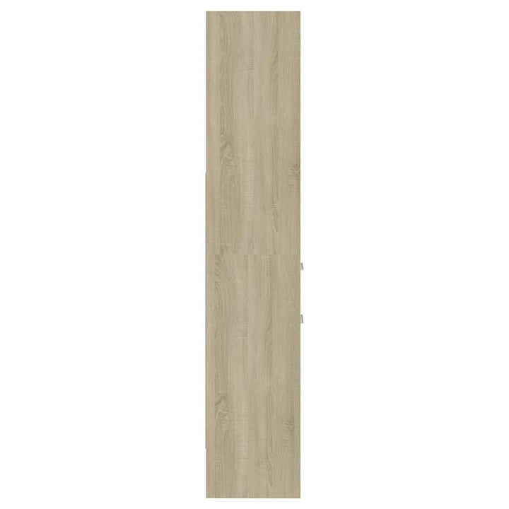 bogreol 40x35x180 cm konstrueret træ sonoma-eg