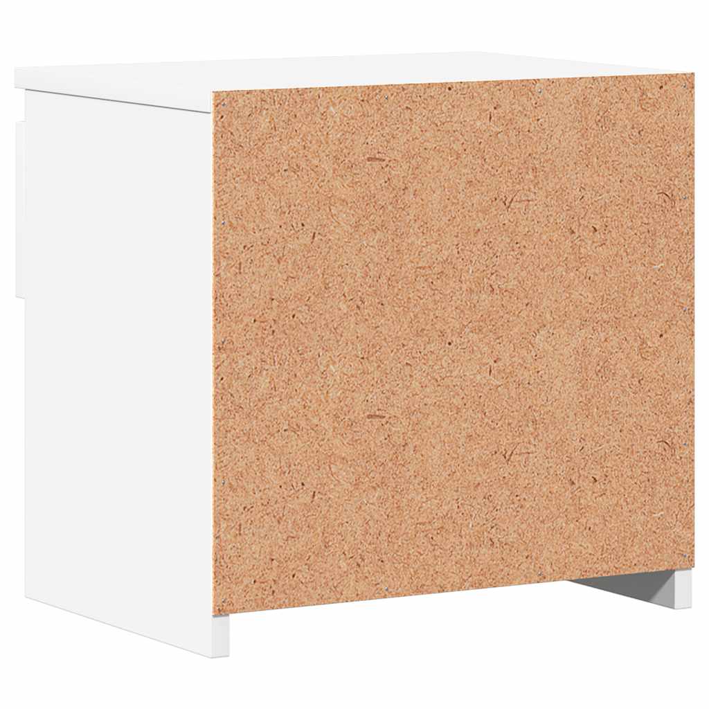 sengebord 40x30x39 cm konstrueret træ hvid