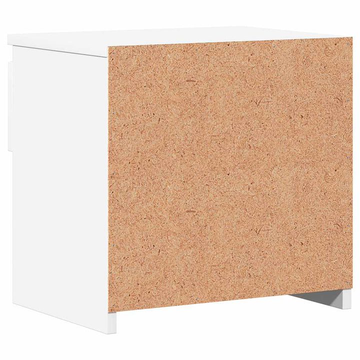 sengebord 40x30x39 cm konstrueret træ hvid