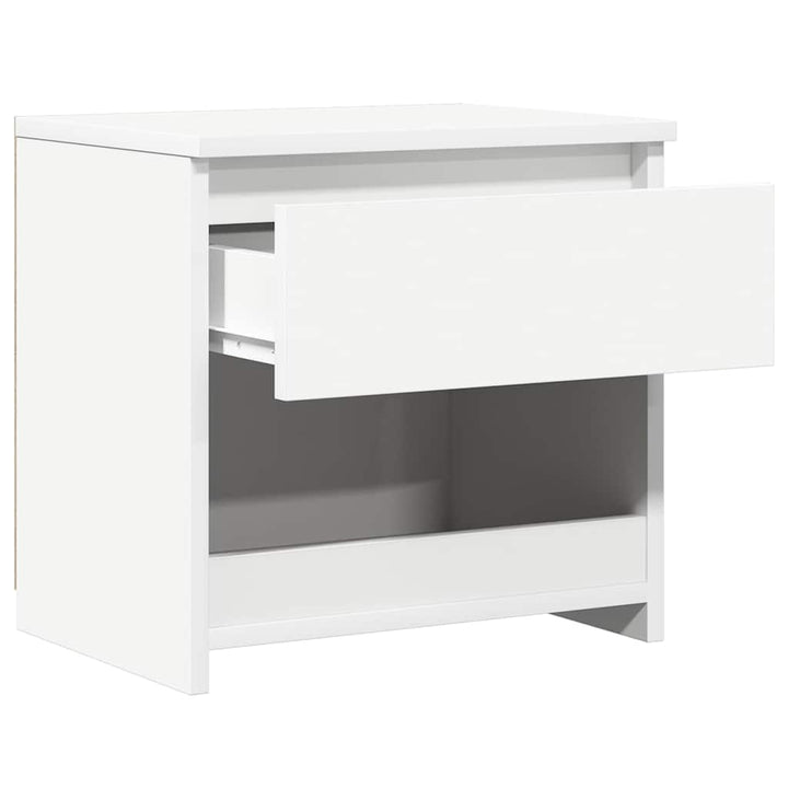 sengeborde 2 stk. 40x30x39 cm konstrueret træ hvid