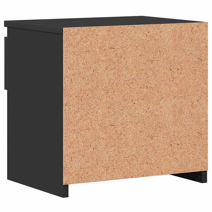 sengebord 40x30x39 cm konstrueret træ sort