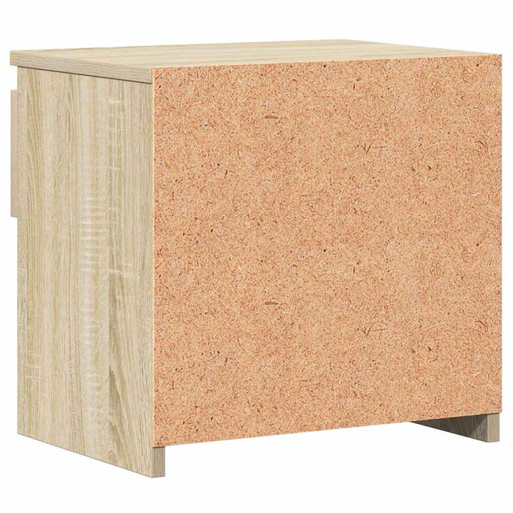 sengebord 40x30x39 cm konstrueret træ sonoma-eg