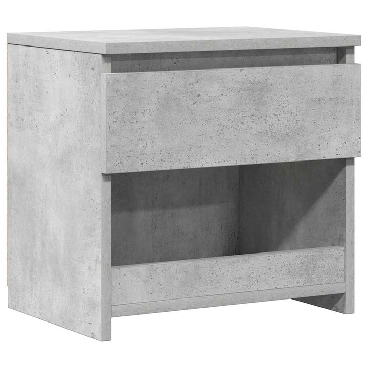 sengebord 40x30x39 cm konstrueret træ betongrå