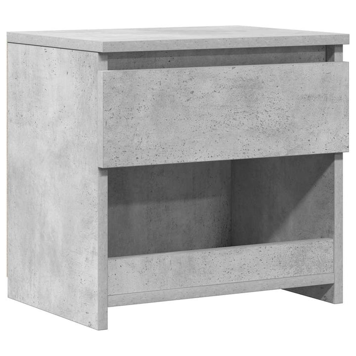 sengebord 40x30x39 cm konstrueret træ betongrå