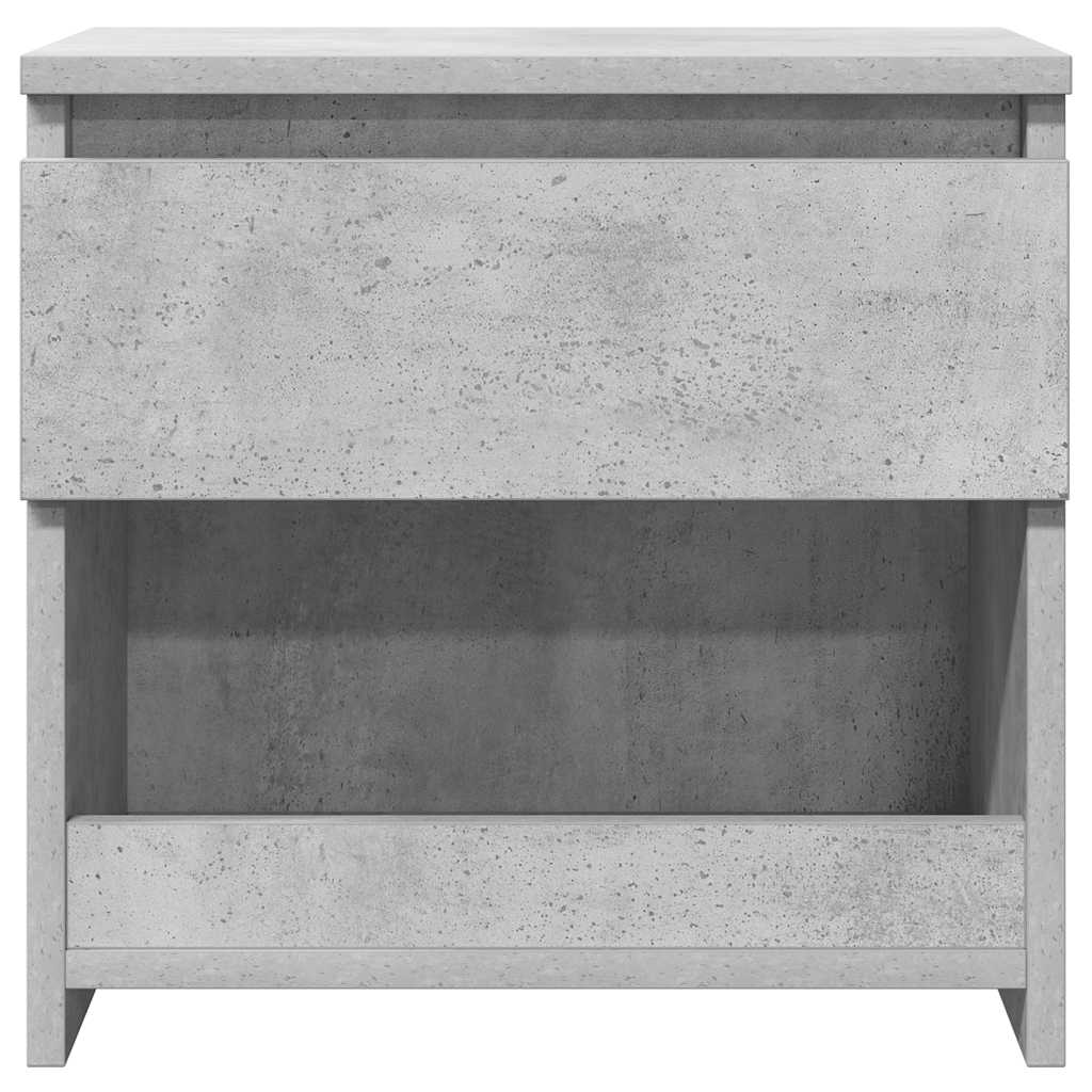 sengebord 40x30x39 cm konstrueret træ betongrå