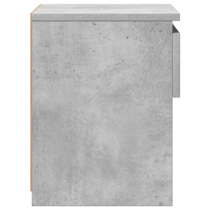 sengebord 40x30x39 cm konstrueret træ betongrå