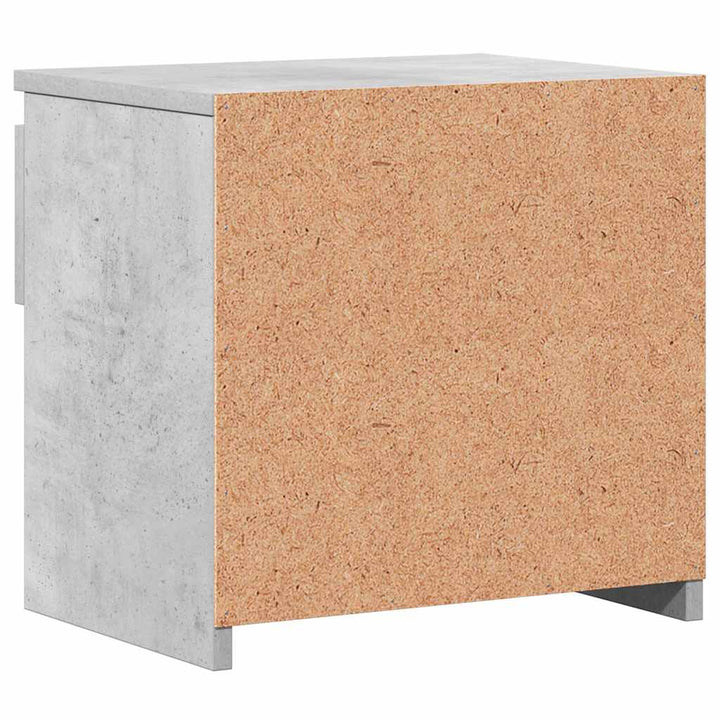 sengebord 40x30x39 cm konstrueret træ betongrå