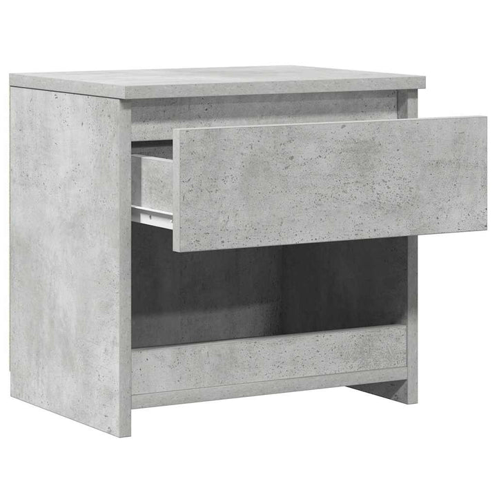 sengebord 40x30x39 cm konstrueret træ betongrå