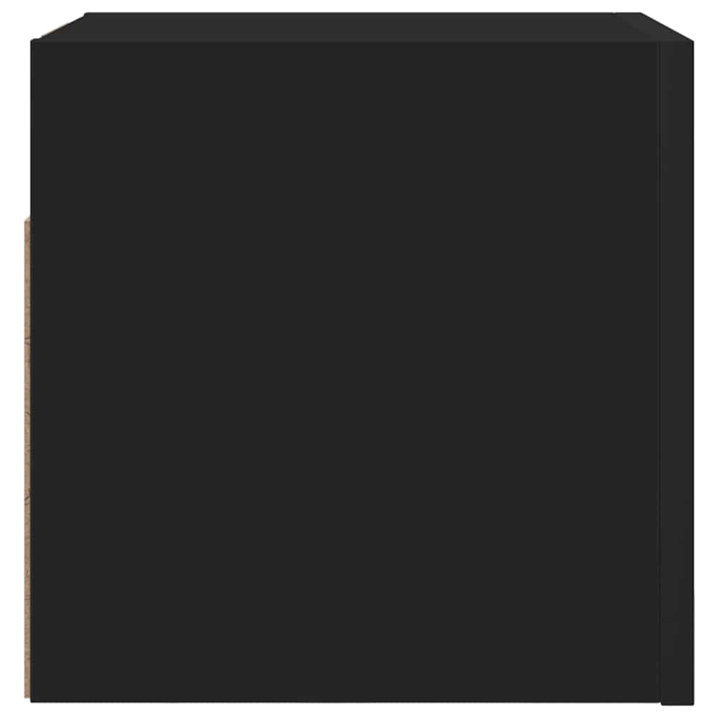 væghængte tv-skabe 2 stk. 30,5x30x30 cm sort