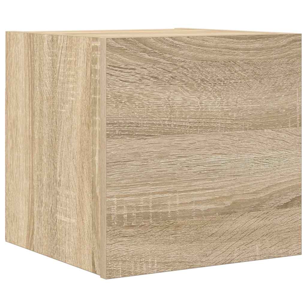 væghængt skab 30,5x30x30 cm sonoma-eg