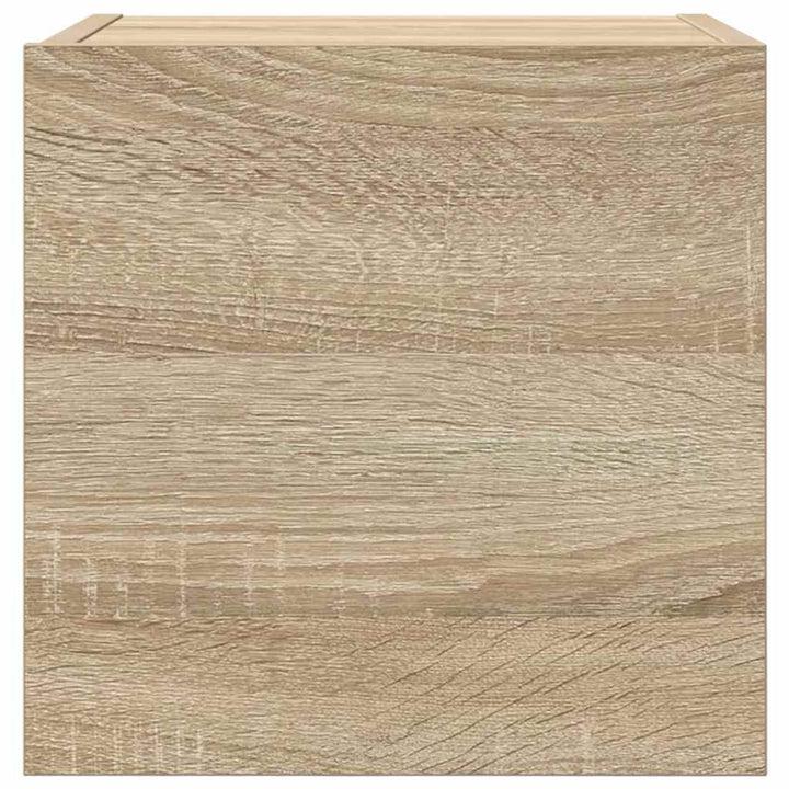 væghængt skab 30,5x30x30 cm sonoma-eg