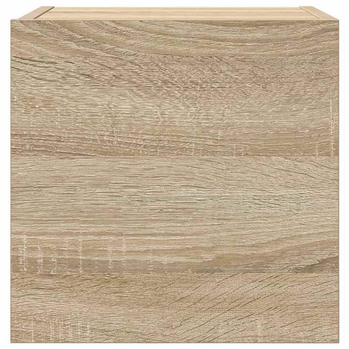 væghængte skabe 2 stk. 30,5x30x30 cm sonoma-eg