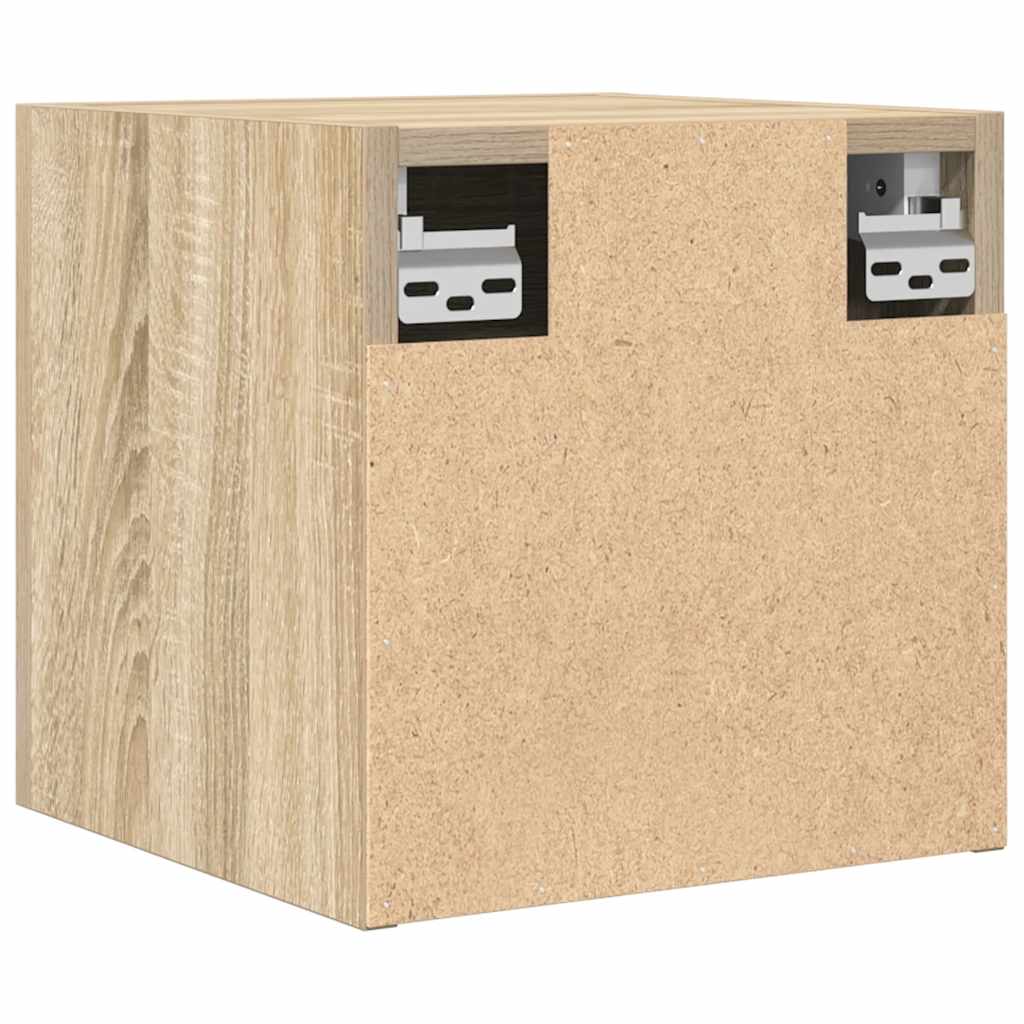 væghængte skabe 2 stk. 30,5x30x30 cm sonoma-eg