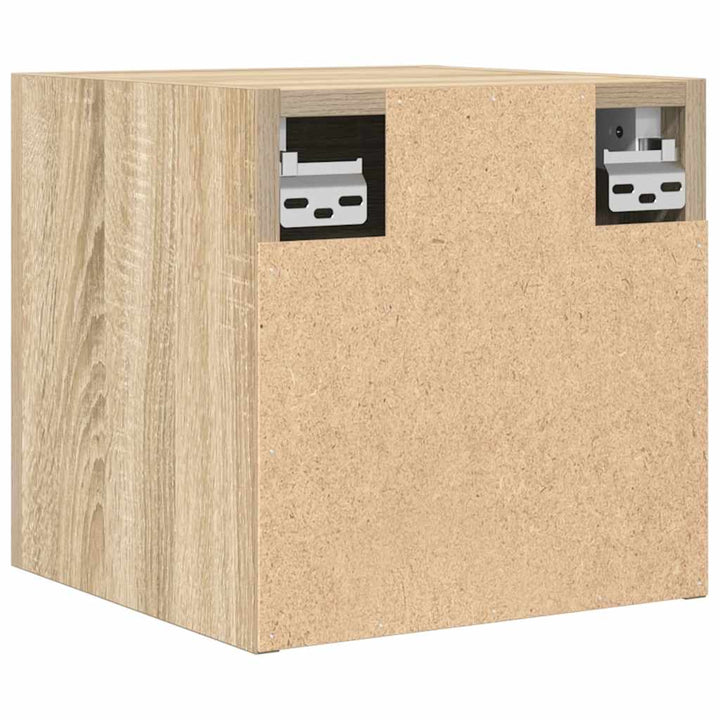 væghængte skabe 2 stk. 30,5x30x30 cm sonoma-eg