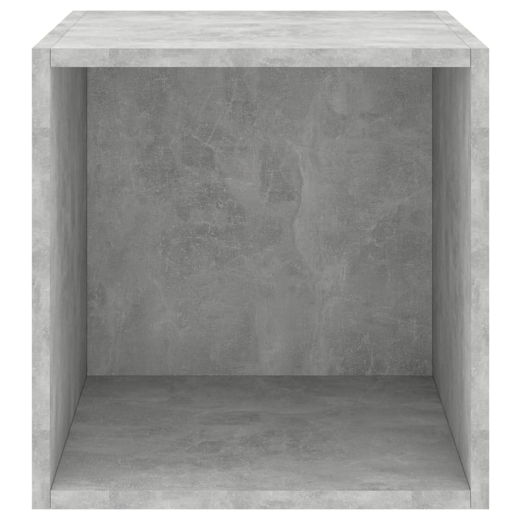 vægskab 37x37x37 cm konstrueret træ betongrå