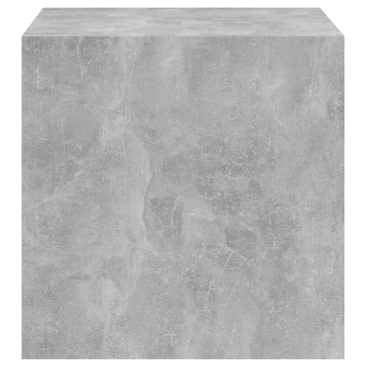 vægskab 37x37x37 cm konstrueret træ betongrå