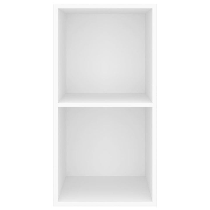 væghængt tv-bord 37x37x72 cm konstrueret træ hvid