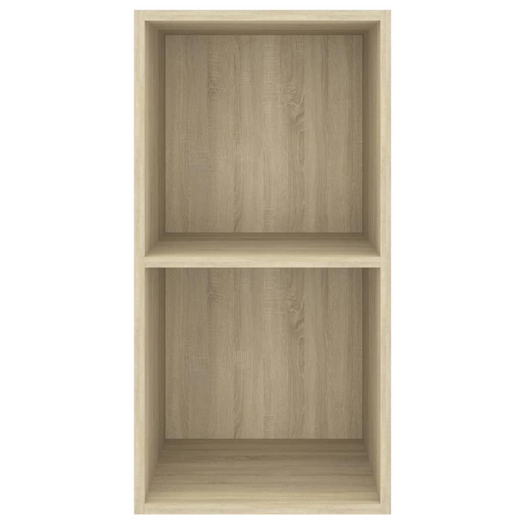væghængt tv-bord 37x37x72 cm konstrueret træ sonoma-eg