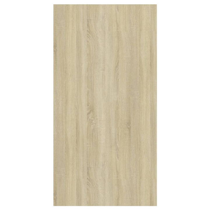 væghængt tv-bord 37x37x72 cm konstrueret træ sonoma-eg