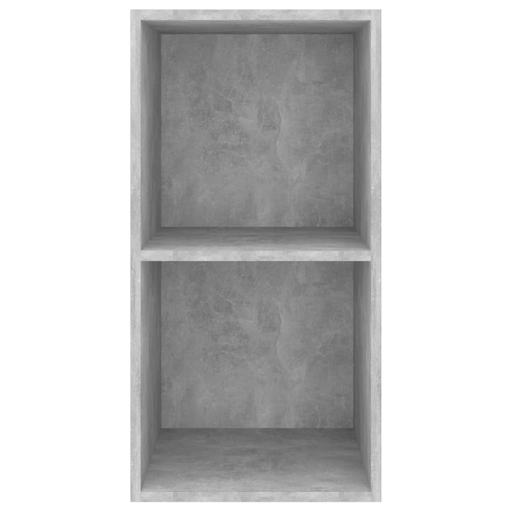 væghængt tv-bord 37x37x72 cm konstrueret træ betongrå