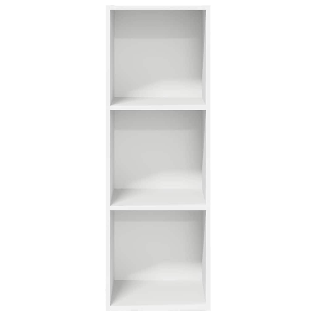 væghængt tv-skab 37x37x107 cm konstrueret træ hvid