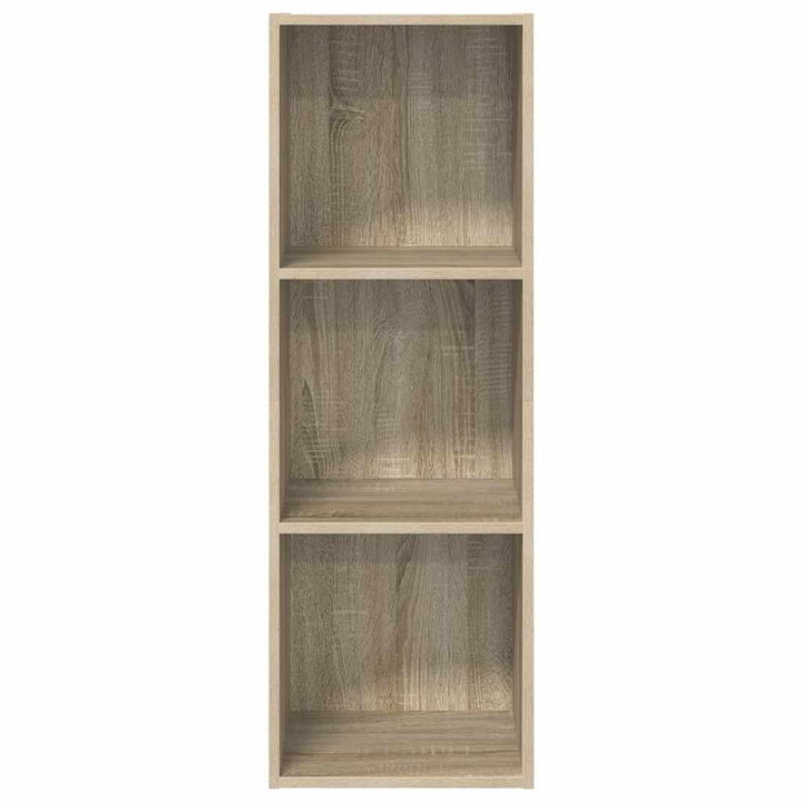 væghængt tv-skab 37x37x107 cm konstrueret træ sonoma-eg