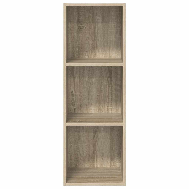 væghængt tv-skab 37x37x107 cm konstrueret træ sonoma-eg
