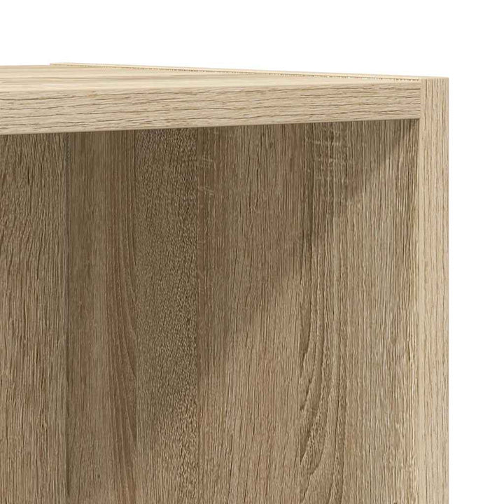 væghængt tv-skab 37x37x107 cm konstrueret træ sonoma-eg