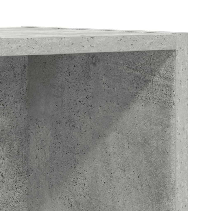 væghængt tv-skab 37x37x107 cm konstrueret træ betongrå