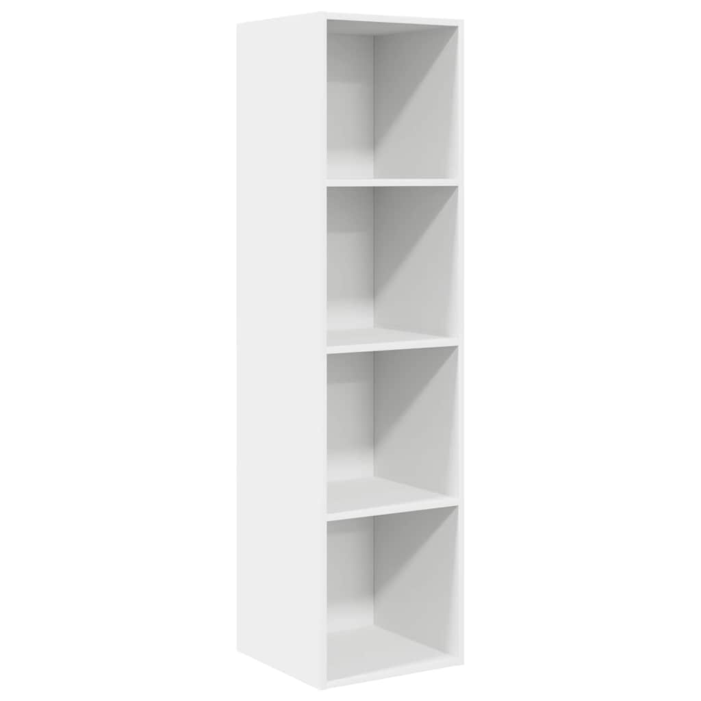 væghængt tv-skab 37x37x142,5 cm konstrueret træ hvid