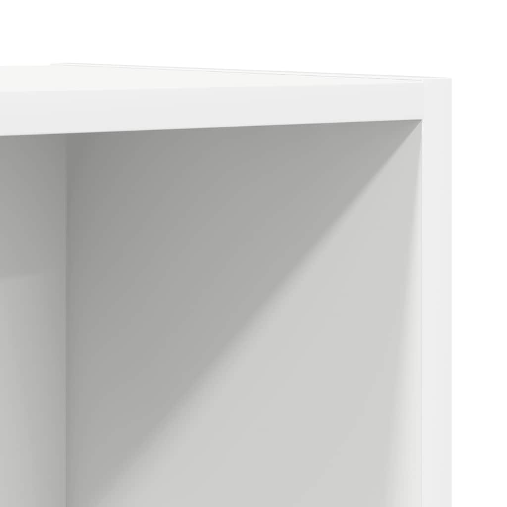 væghængt tv-skab 37x37x142,5 cm konstrueret træ hvid