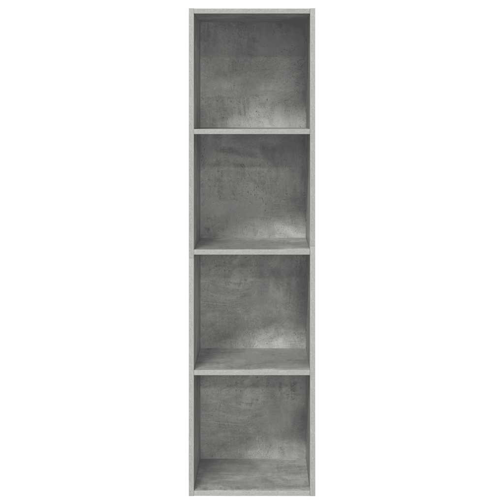 væghængt tv-skab 37x37x142,5 cm konstrueret træ betongrå