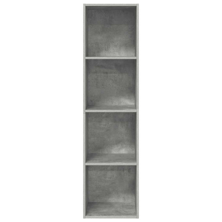 væghængt tv-skab 37x37x142,5 cm konstrueret træ betongrå