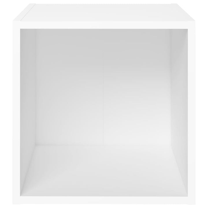 tv-borde 2 stk. 37x35x37 cm konstrueret træ hvid