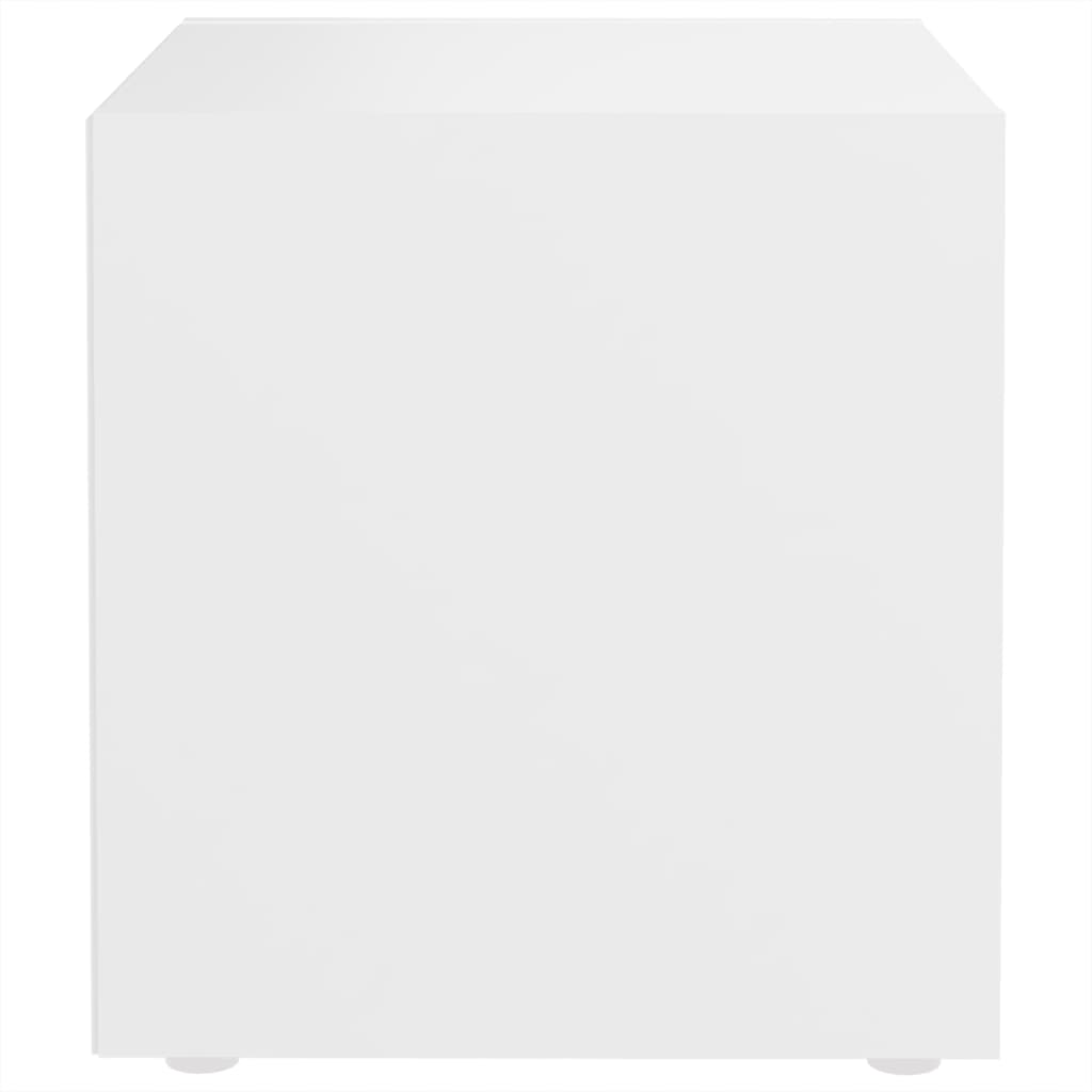 tv-borde 2 stk. 37x35x37 cm konstrueret træ hvid