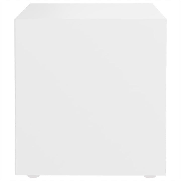 tv-borde 2 stk. 37x35x37 cm konstrueret træ hvid