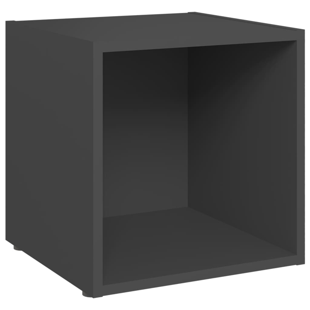 tv-borde 2 stk. 37x35x37 cm konstrueret træ grå