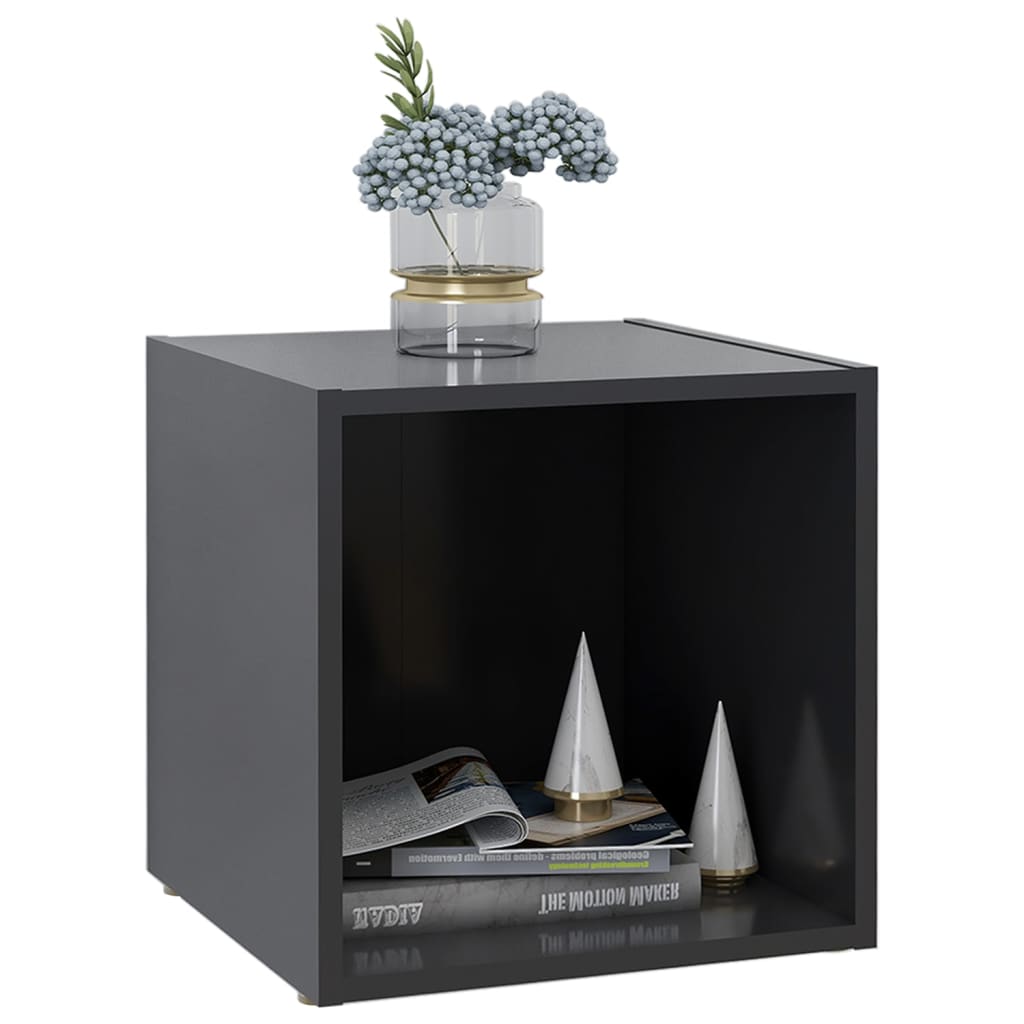 tv-borde 2 stk. 37x35x37 cm konstrueret træ grå
