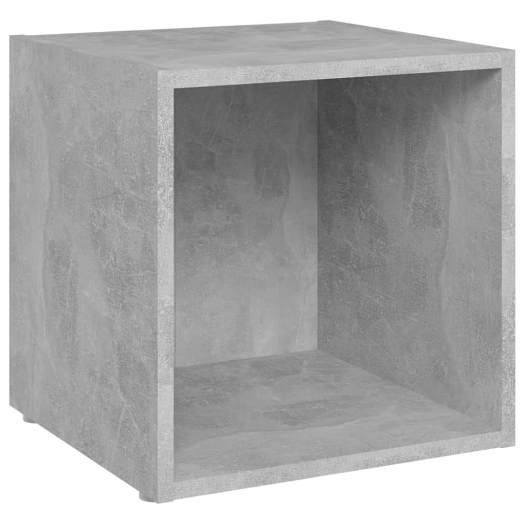tv-borde 2 stk. 37x35x37 cm konstrueret træ betongrå