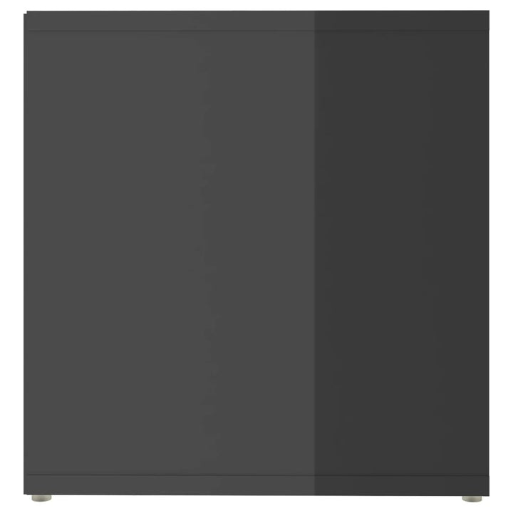tv-skab 72x35x36,5 cm konstrueret træ grå højglans