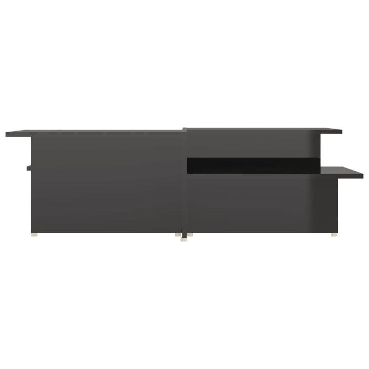 sofabord 2 stk. 111,5x50x33 cm konstrueret træ sort højglans