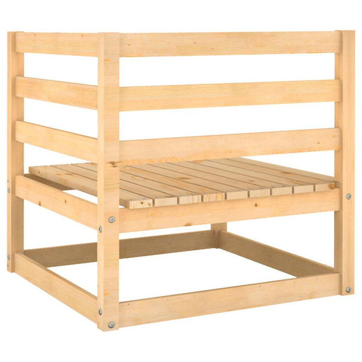2-personers havesofa m. hynder massivt fyrretræ