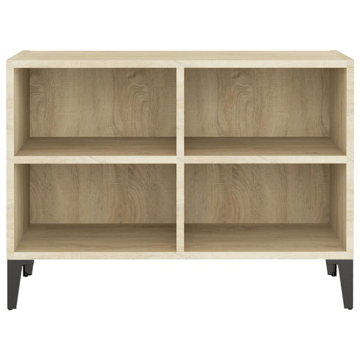 tv-skab m. metalben 69,5x30x50 cm sonoma-eg