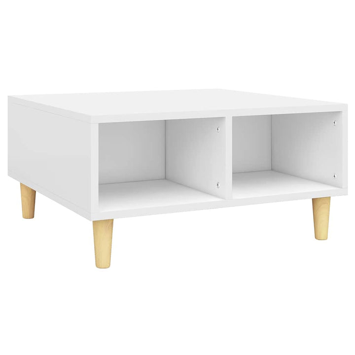 sofabord 60x60x30 cm konstrueret træ hvid