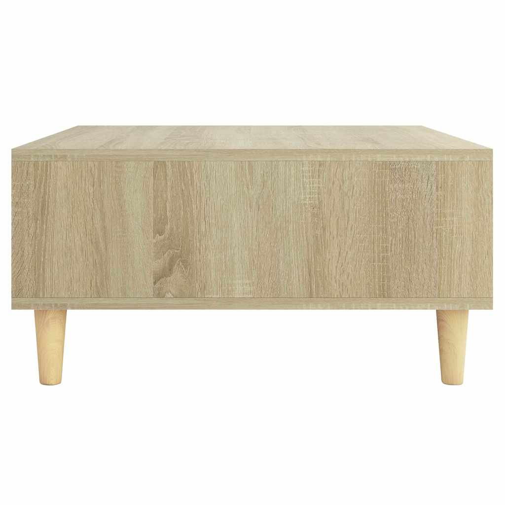 sofabord 60x60x30 cm konstrueret træ sonoma-eg