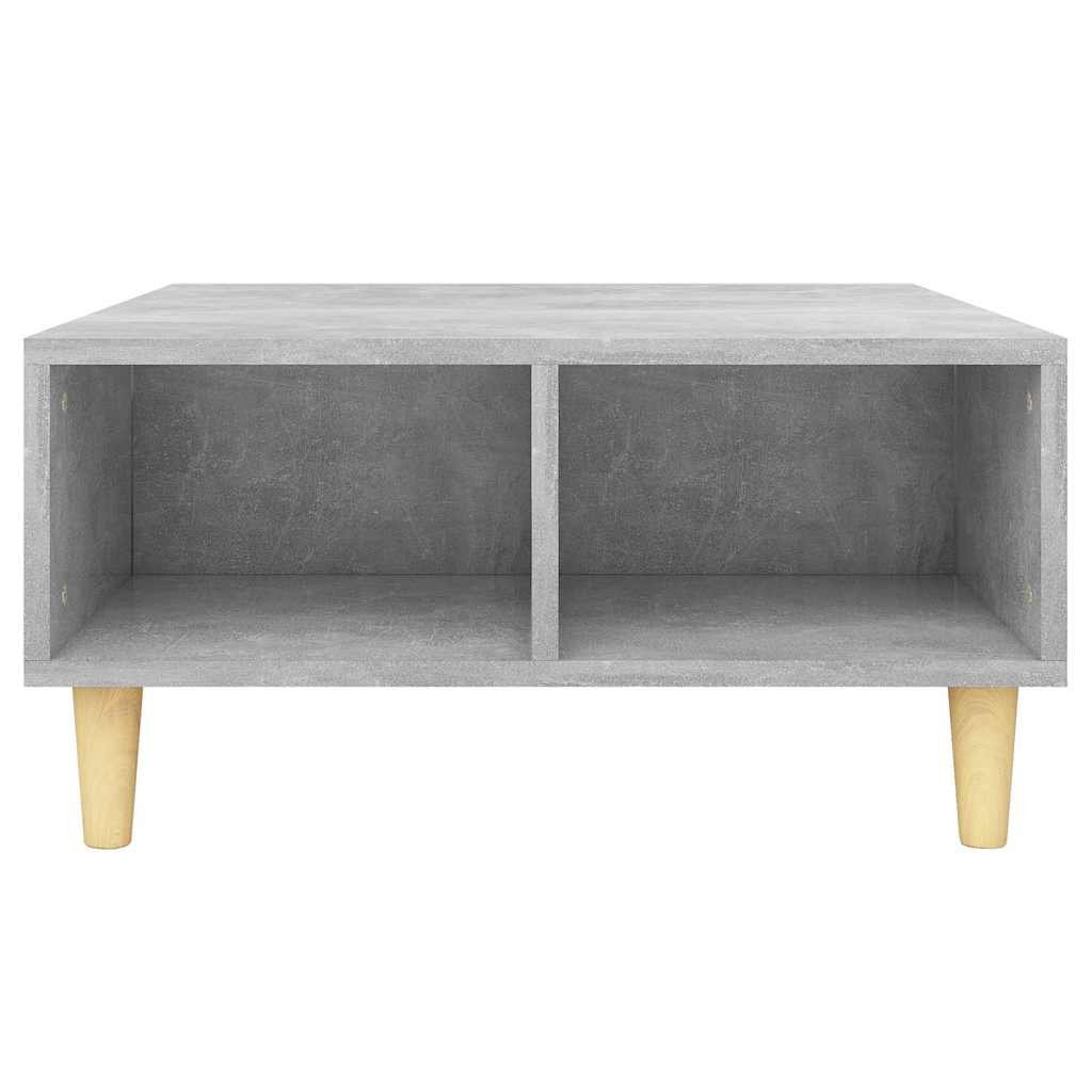 sofabord 60x60x30 cm konstrueret træ betongrå